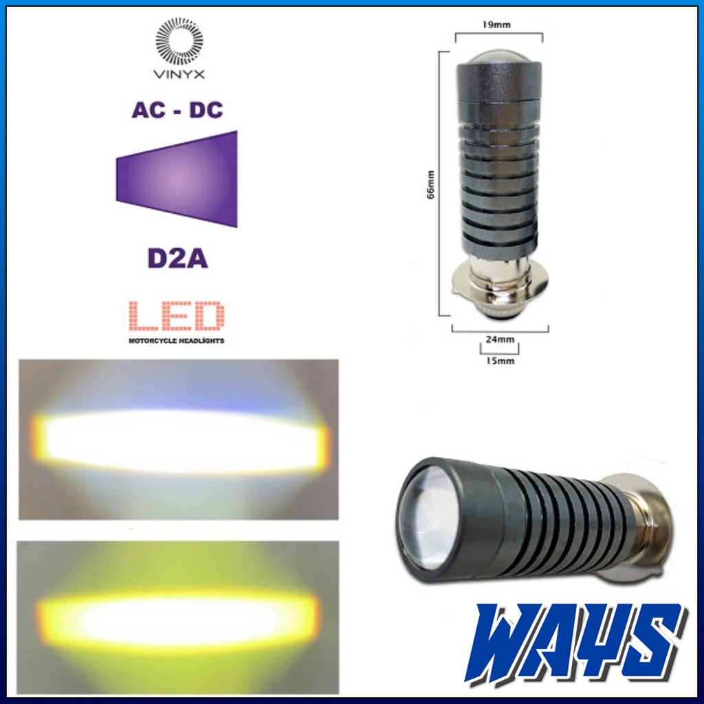 L243 | Lampu LED Laser H6 2 Warna AC DC Motor Mio Soul Fino Beat Vario Supra Revo Jupiter Satria Nex