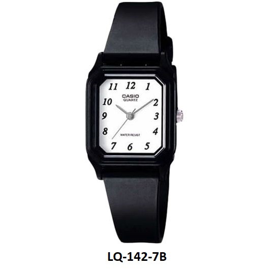 Casio Original LQ-142 Series (Jam tangan wanita - karet - Analog) Tanpa Kotak Mika