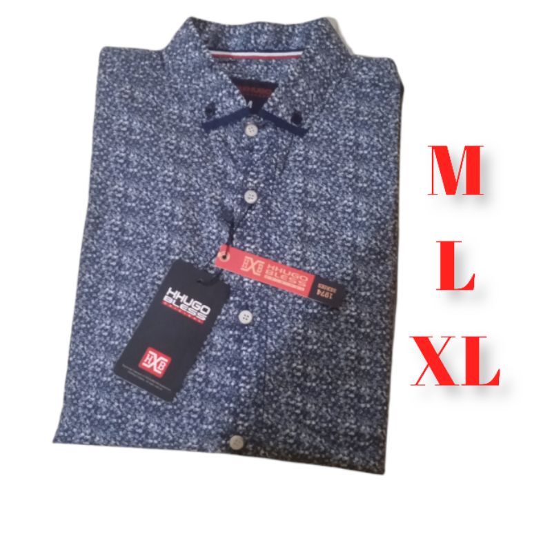 Kemeja pria Lengan pendek original HUGO bless// Kemeja pria original// kemeja cowok // kemeja