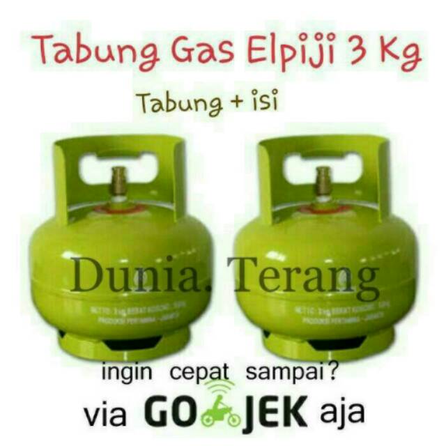 Tabung gas 3kilo +isi full dari pertamina