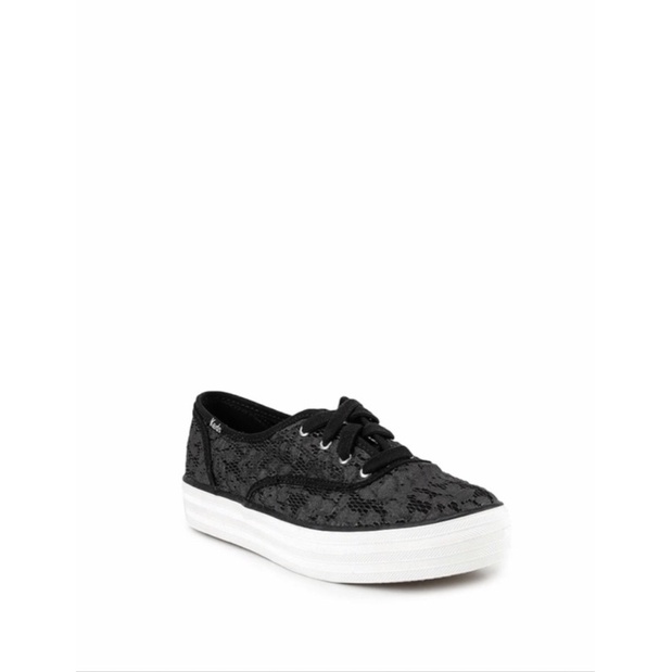 preloved keds triple painted crochet black