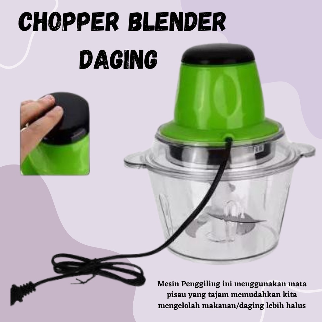 TERBARU!! CHOPPER BLENDER DAGING ELEKTRIK MEAT GILINGAN SERBAGUNA