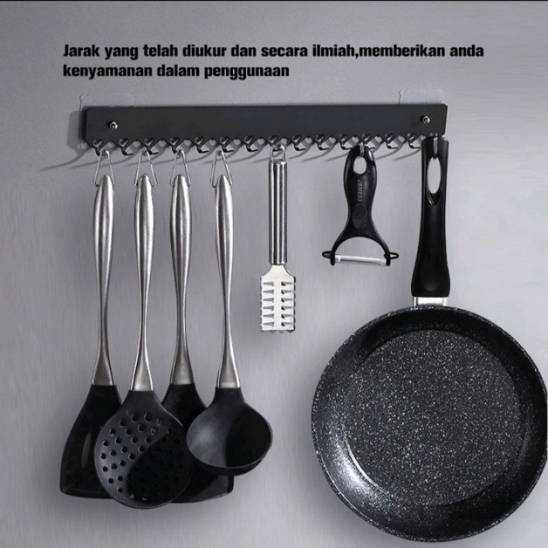 Gantungan Alat Dapur Serbaguna Stainless Steel - Hanger Kitchen