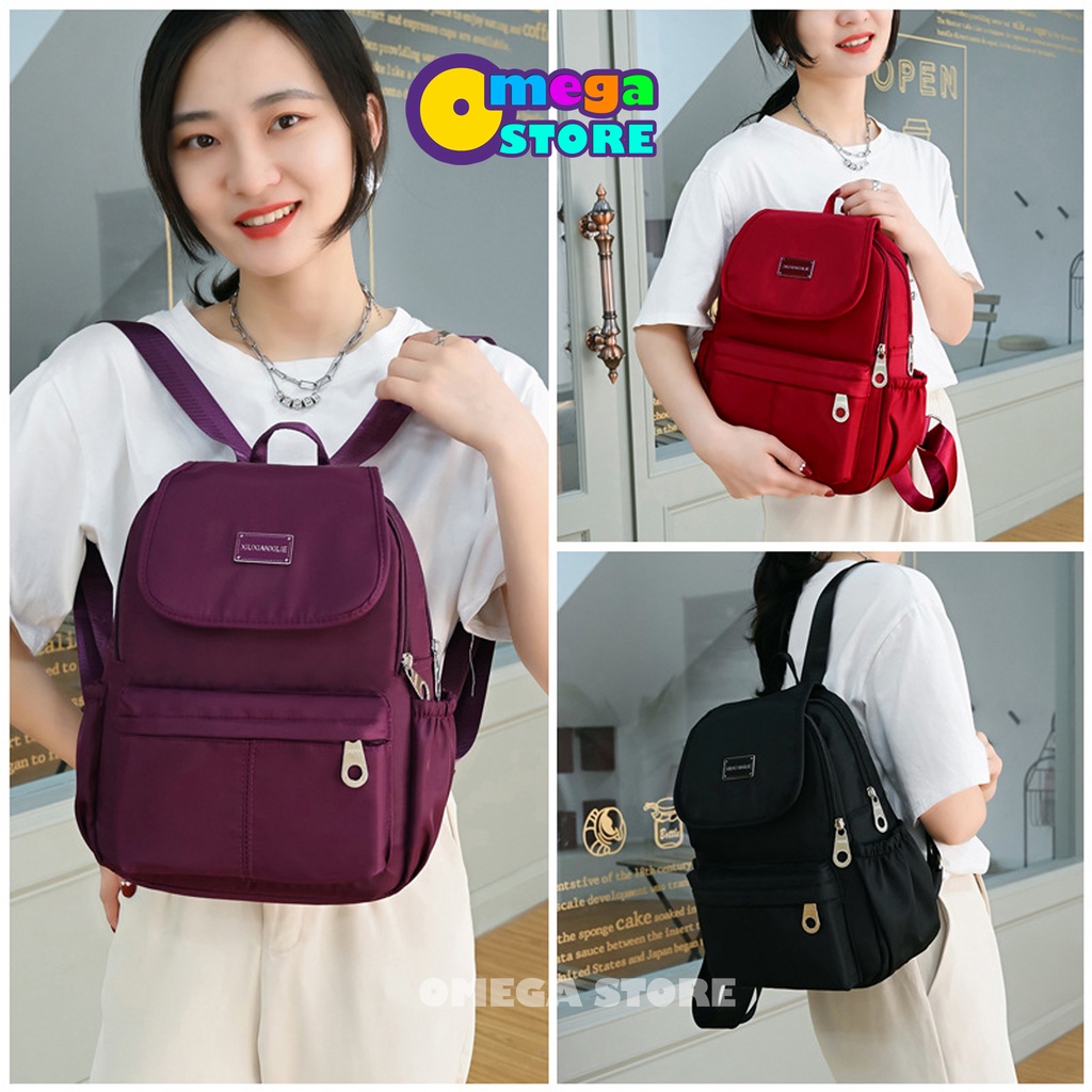 [O&amp;S] Tas Ransel Wanita Tas Sekolah Tas Kuliah Kantor Backpack Korea Kekinian Trendy-OS213