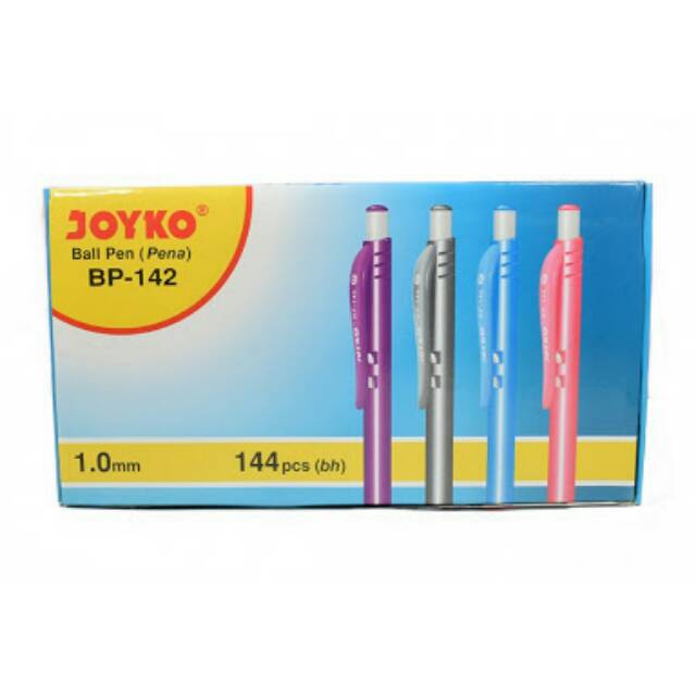

Ball Pen Joyko BP-142 Tinta Hitam 1.0mm Harga Per Lusin Isi 12 Pcs