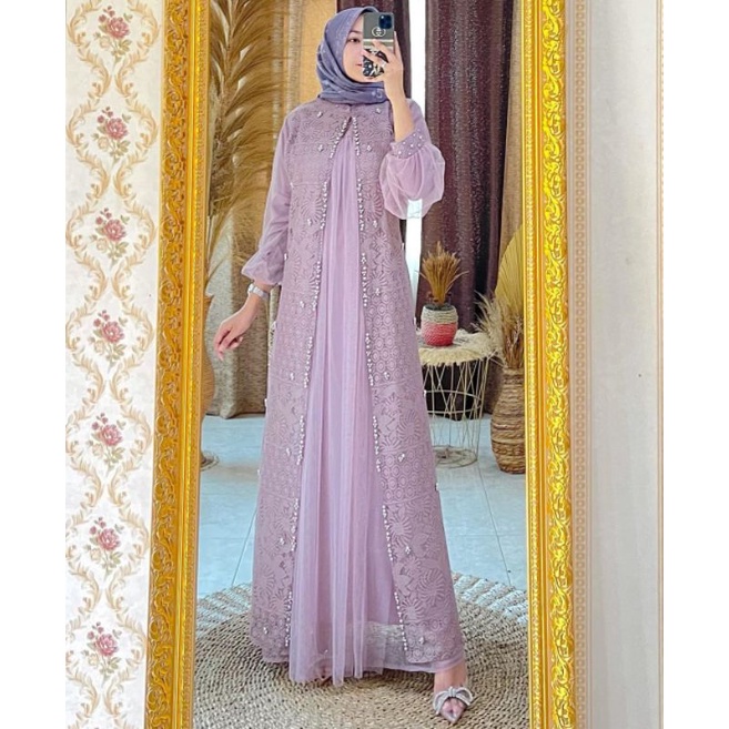 Gamis Dress Brukat Premium