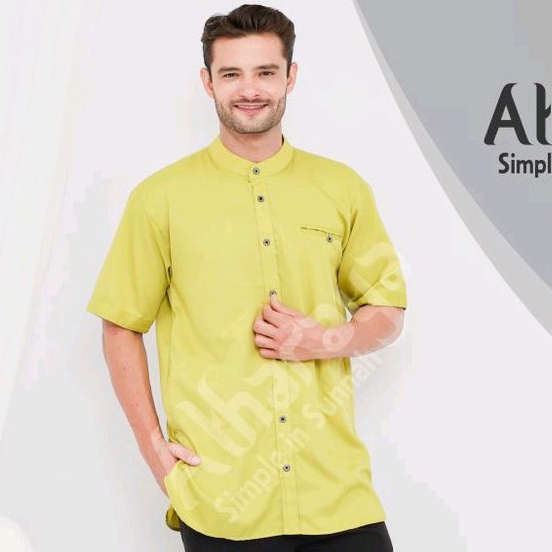 ODEMIS Kemeja Koko Kemko Lengan Pendek Bahan Toyobo By Atharaya