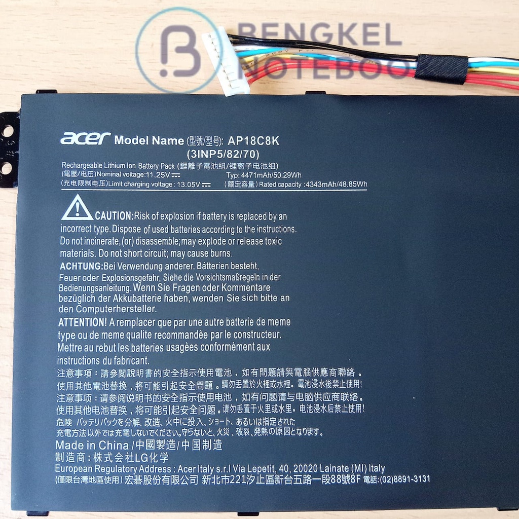 Baterai Acer Swift 3 SF314 SF314-57 A514-52 A515-43 A515-44 SF314-58 AP18C8K