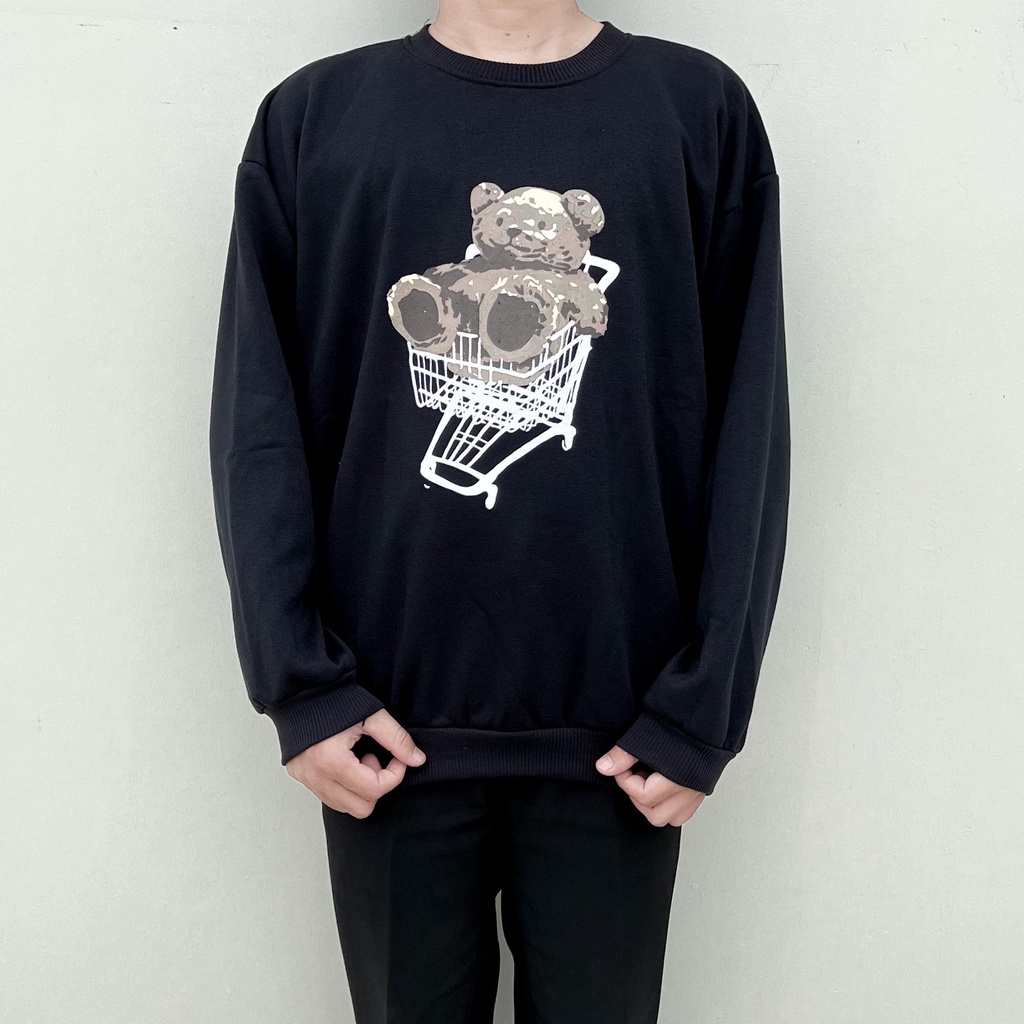 TROLLY BEAR SWEATER OVERSIZE PRIA SWITER CREWNECK