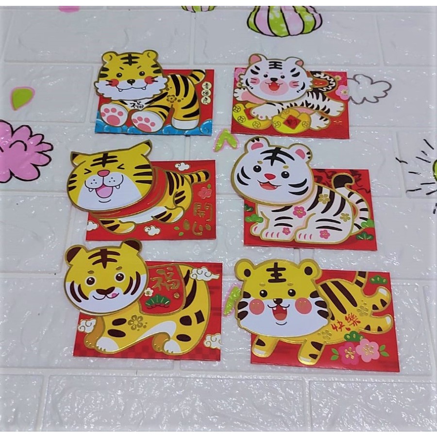 

Angpao Imlek Shio Macan Fancy Lucu Murah LL1096 Isi 6 Mix Realpict