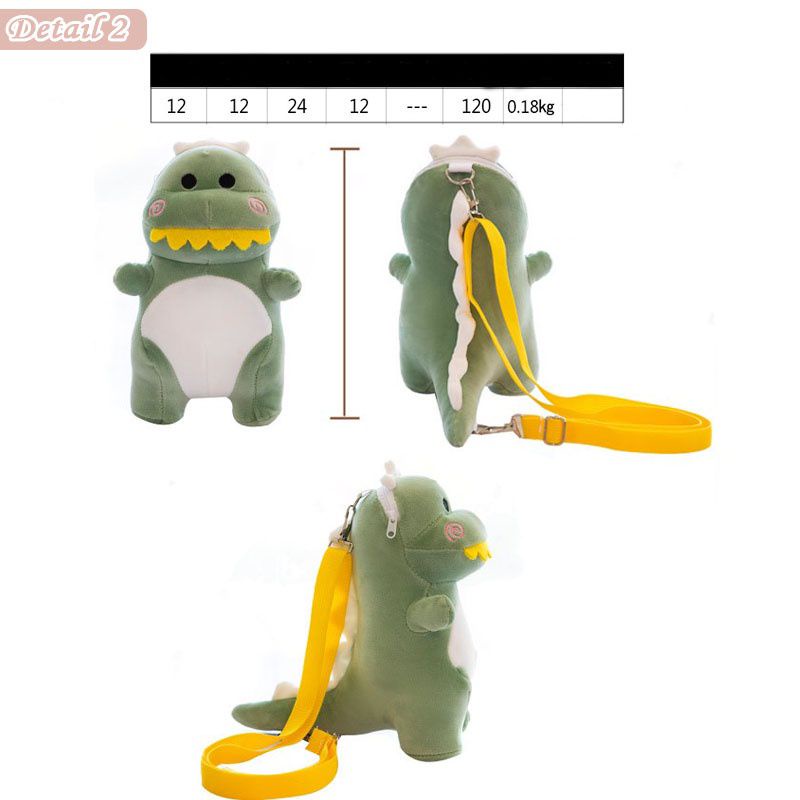 Tas Selempang Boneka Dinosaurus