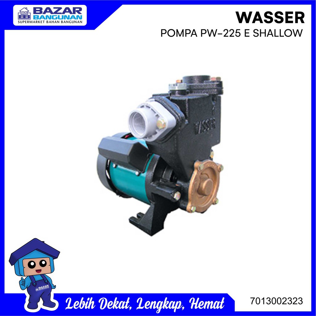 Wasser - Pompa Air Jet Pump Jetpump Sumur Dangkal Pw 225 E 225E Pw225E