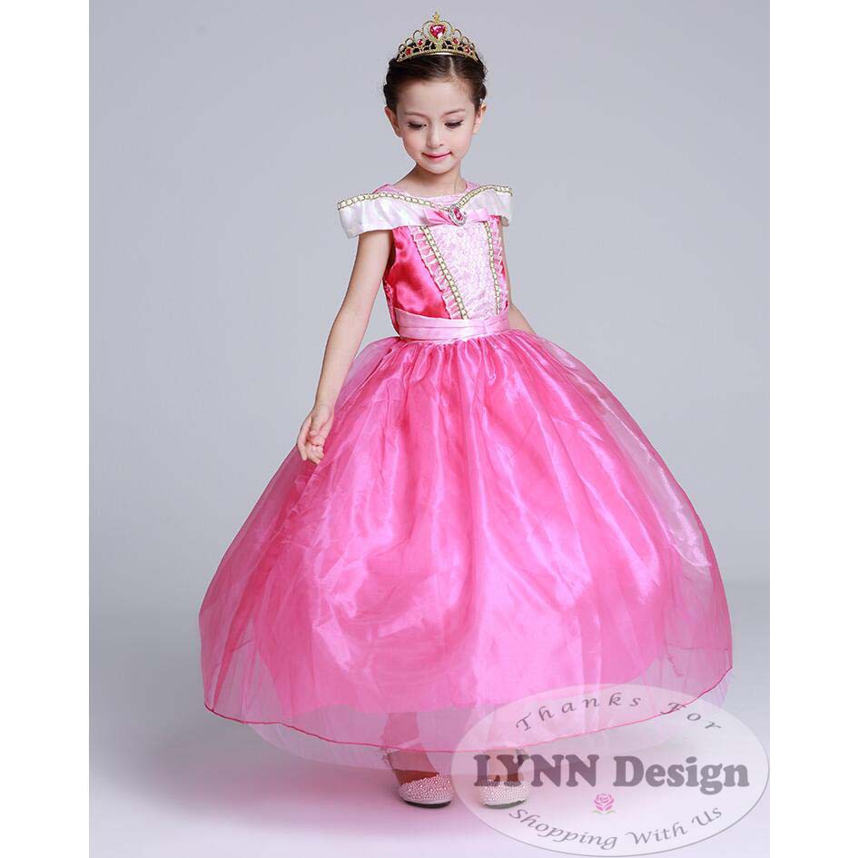 Baju Dress gaun pesta  Kostum Princess Aurora Pink_Lynn Design