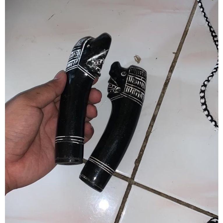 GAGANG BEDOG TANDUK KERBAU PADAT UKIRAN WAYANG KHAS GALONGGONG TERMURAH