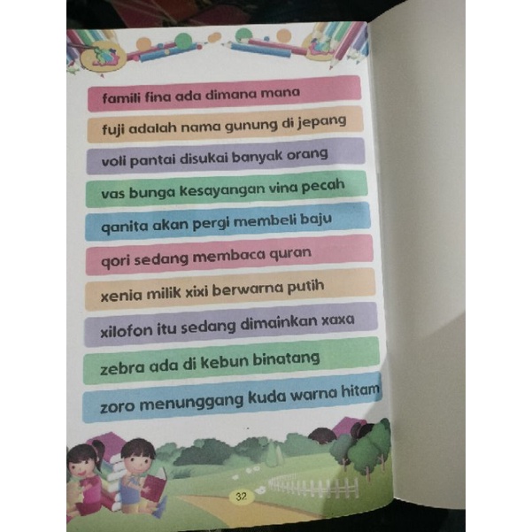 buku jago membaca tanpa mengeja, 32 halaman (15×24cm)