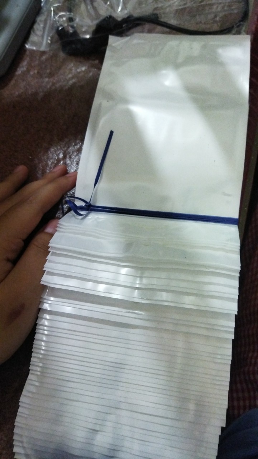 Plastik Klip / Plastik Ziplock Putih 11x18 Cm Plastik Aksesories Dengan Handle