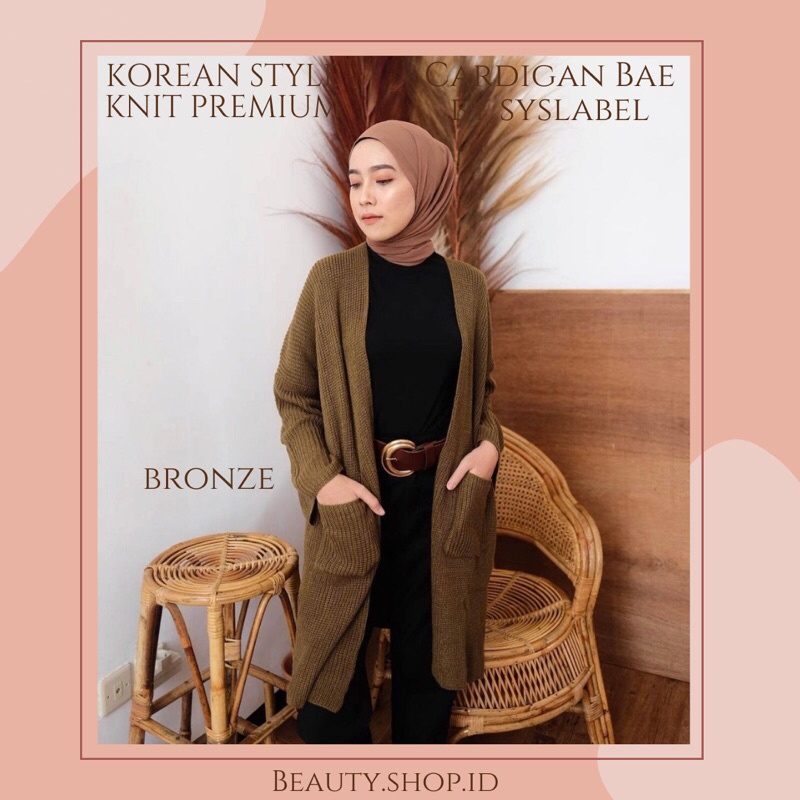 [PREMIUM] LONG CARDIGAN BAE BY SYSLABEL - KNIT CARDI PREMIUM A5