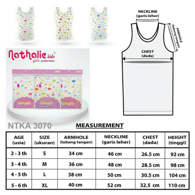 Nathalie Kids Tanktop Polkadot Evelin NTKA 3070