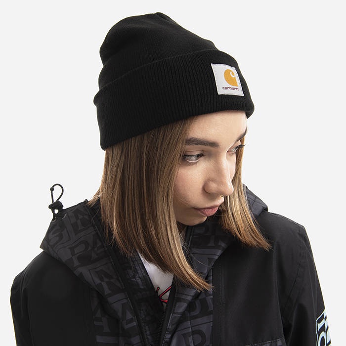 (PROMO) CARHARTT WIP BEANIE SHORT WATCH/BLACK - ONE SIZE