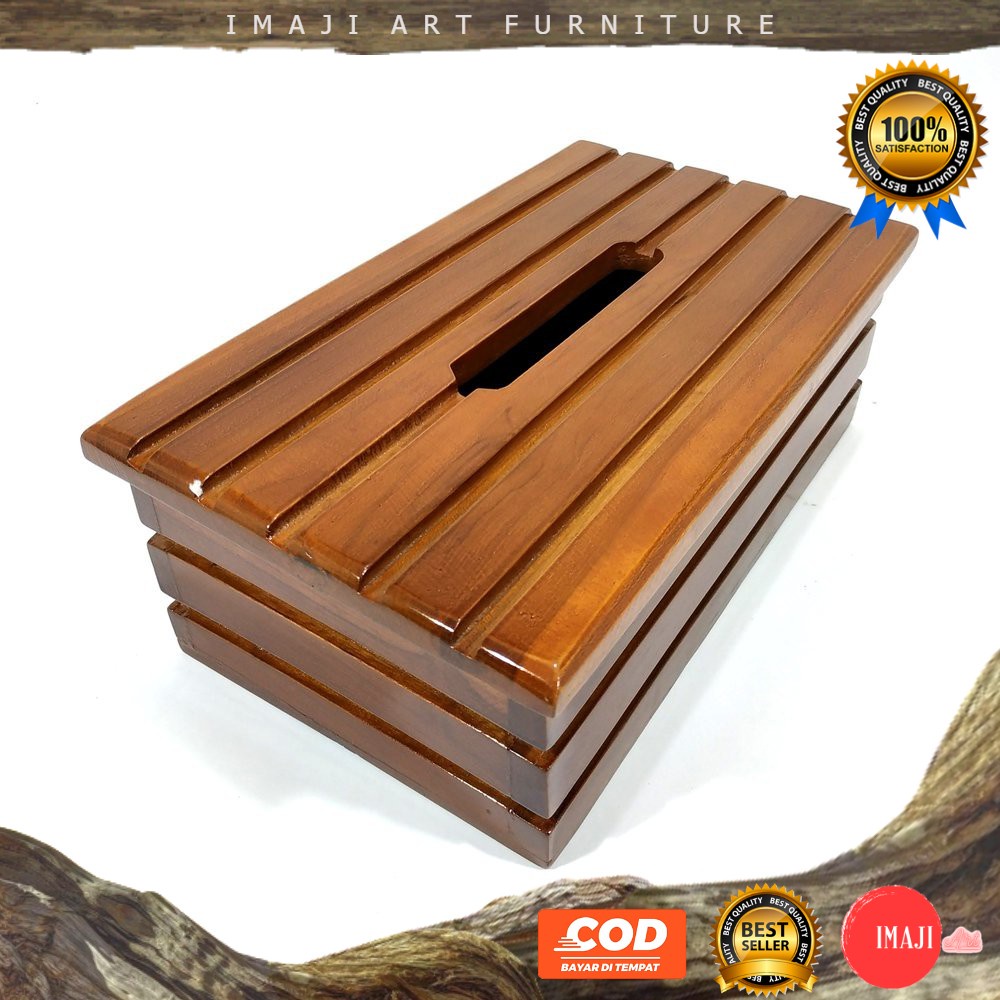 [ COD ]  Wadah tissu / Kotak tisyu / Tempat Tisu kayu Salur Dari Kayu Jati Asli Antik Unik Dekorasi 