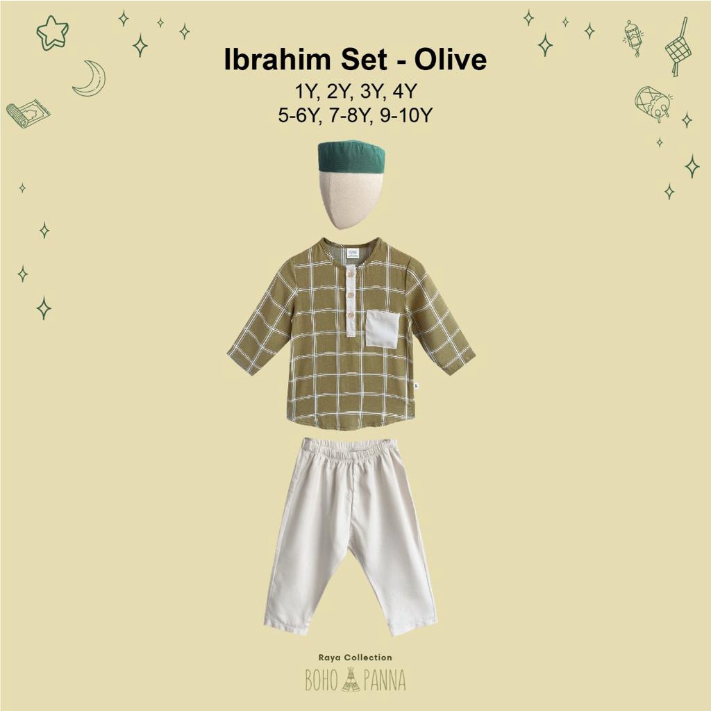 RAYA COLLECTION BOHOPANNA BAJU KOKO IBRAHIM SET / BAJU KOKO ANAK