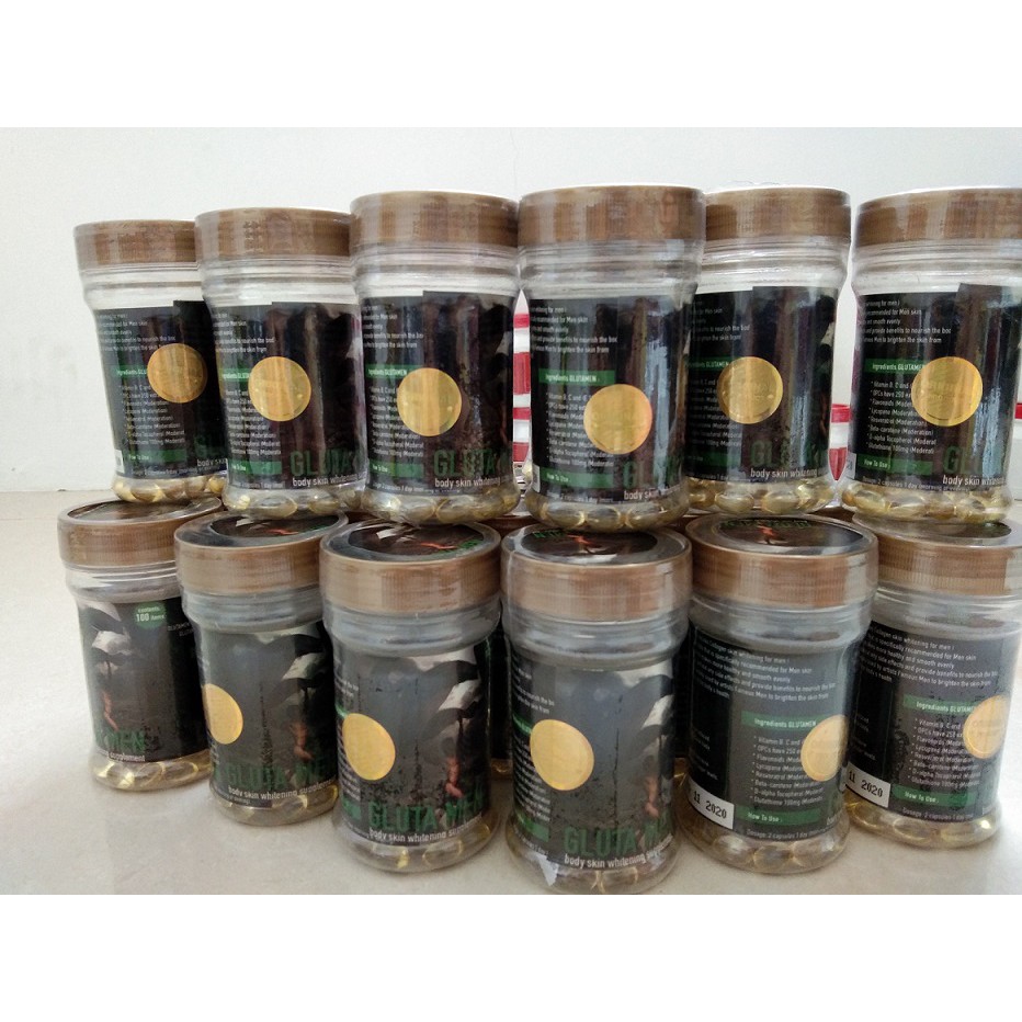 WHITENING GLUTAMEN ORIGINAL SUPLEMEN PEMUTIH KULIT TUBUH WAJAH MUKA KETIAK RIA GLUTA MEN LAPUNZEL