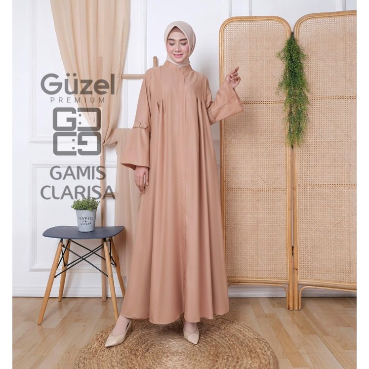 Gamis Guzel Clarisa Premium Original / Gamis toyobo / Gamis polos / Gamis terbaru / Fashion muslim
