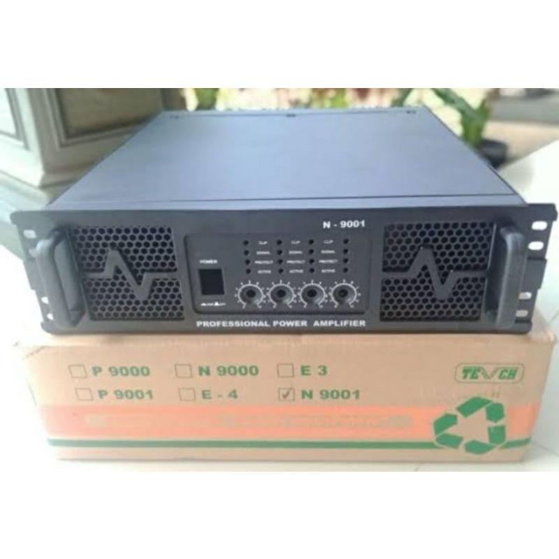 Bok power amplifier 4 chanell 3U N9001 bahan plat tebal SNIl