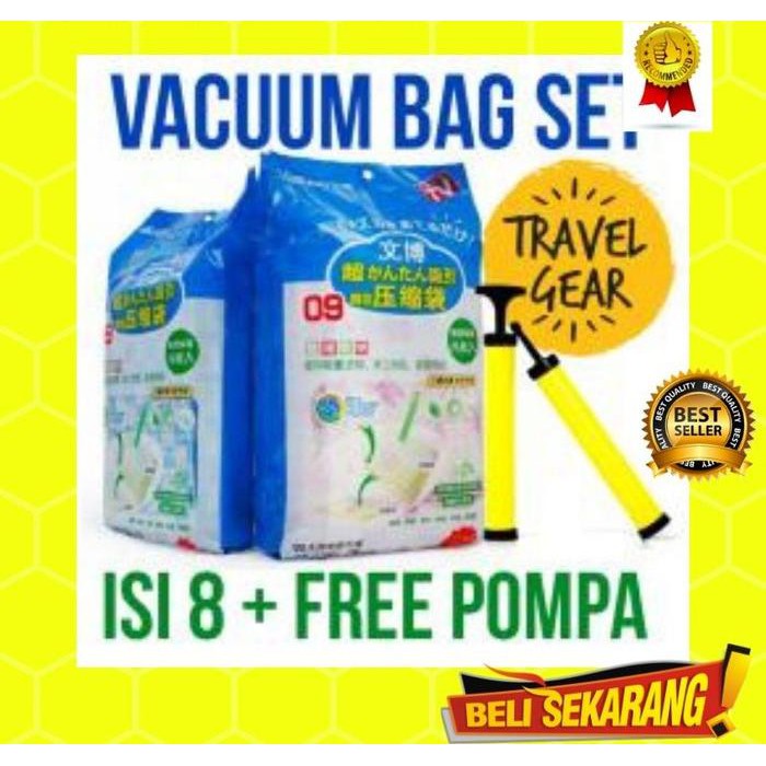 Jual Wenbo Vacuum Plastic Storage Kantong Pakaian Plastik Vacum Bag