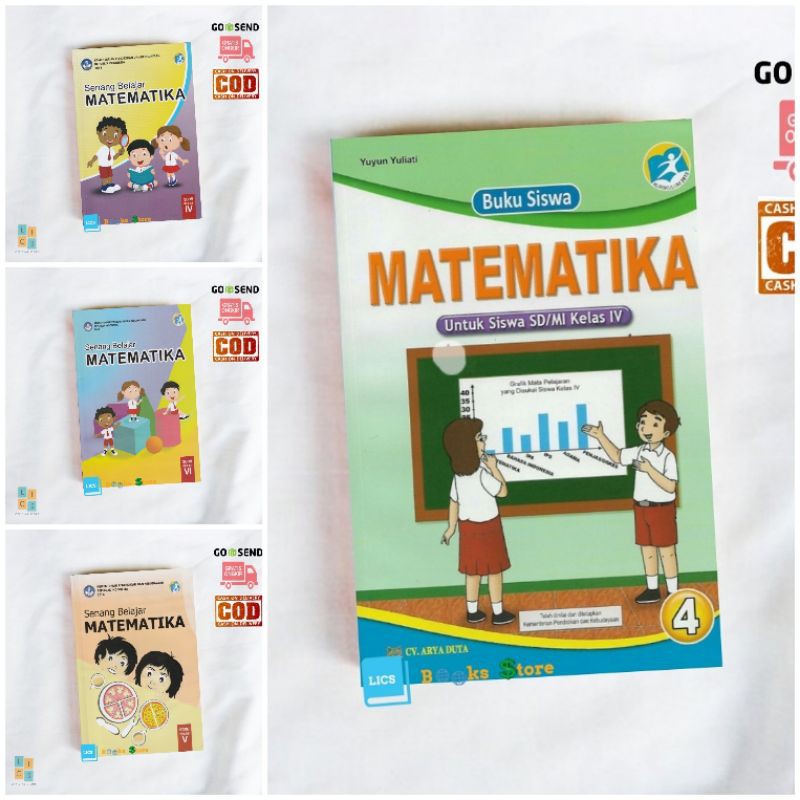 MTK Buku Matematika SD Senang Belajar Matematika Arya Duta Kelas 4 5 6
