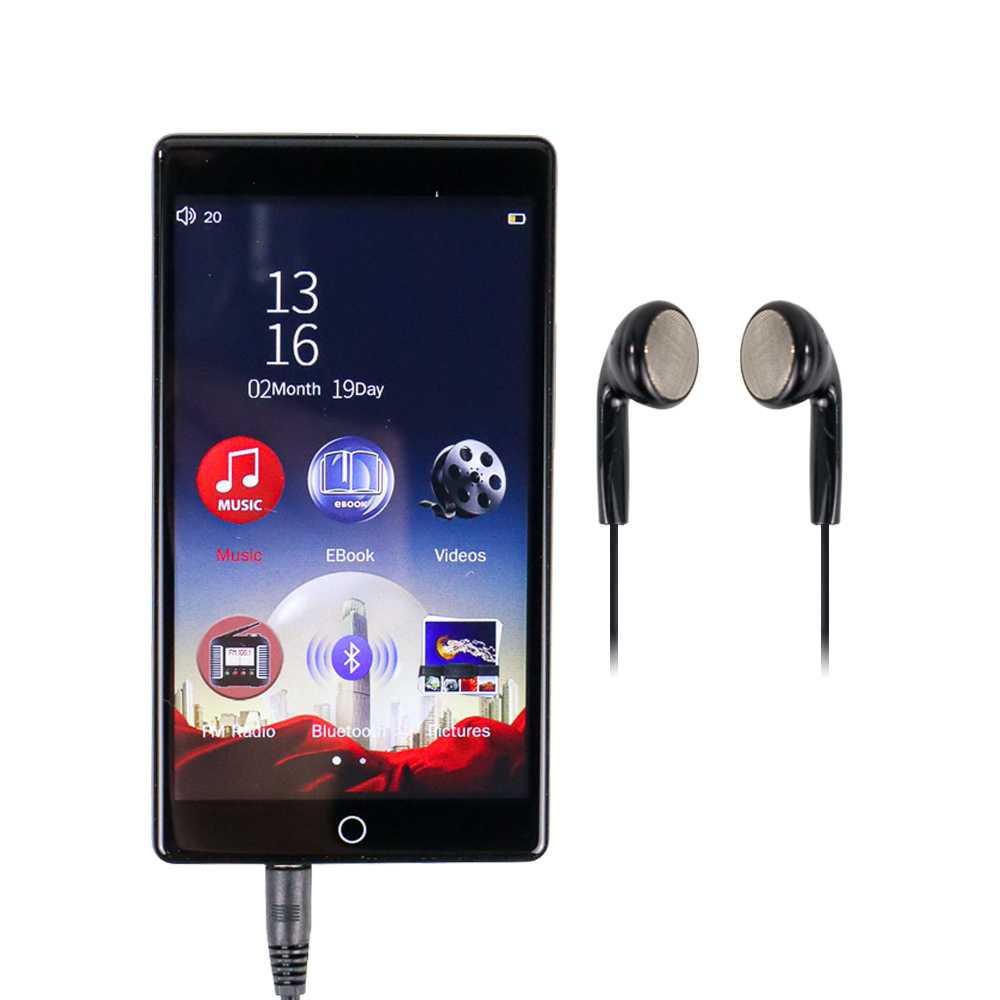 Ruizu Smart MP4 Digital Audio Player Touchscreen 4 Inch 8GB - H1