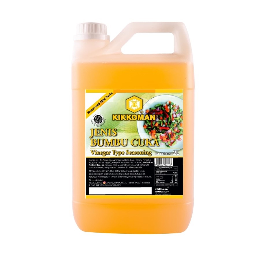 Kikkoman Vinegar Type Seasoning HALAL Jerigen 2L