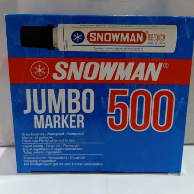 

SPIDOL JUMBO BESAR PERMANENT MEREK SNOWMAN 500