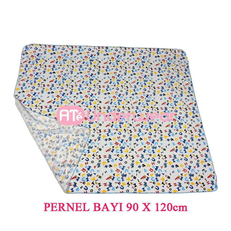 AT99-(3picis) Pernel Daffa Motif ABC/bedong kain bayi/Selimut bayi