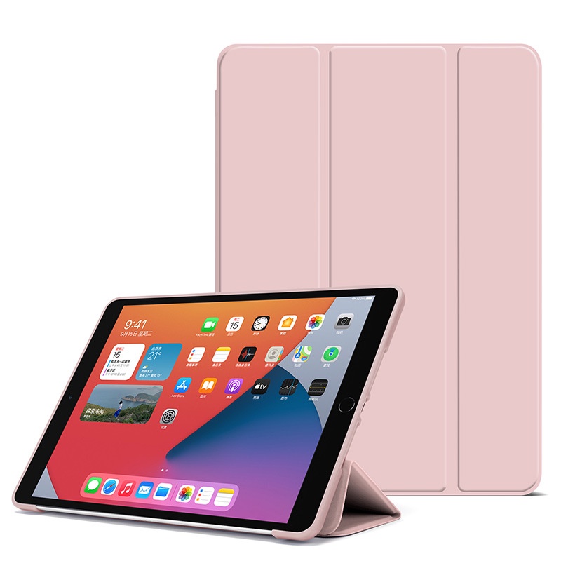 Tri-fold Case Pelindung Tablet Ipad 2020 Versi 10.2 Inch 3 Mini5 2019 11 Cocok Untuk 10.9 Inch