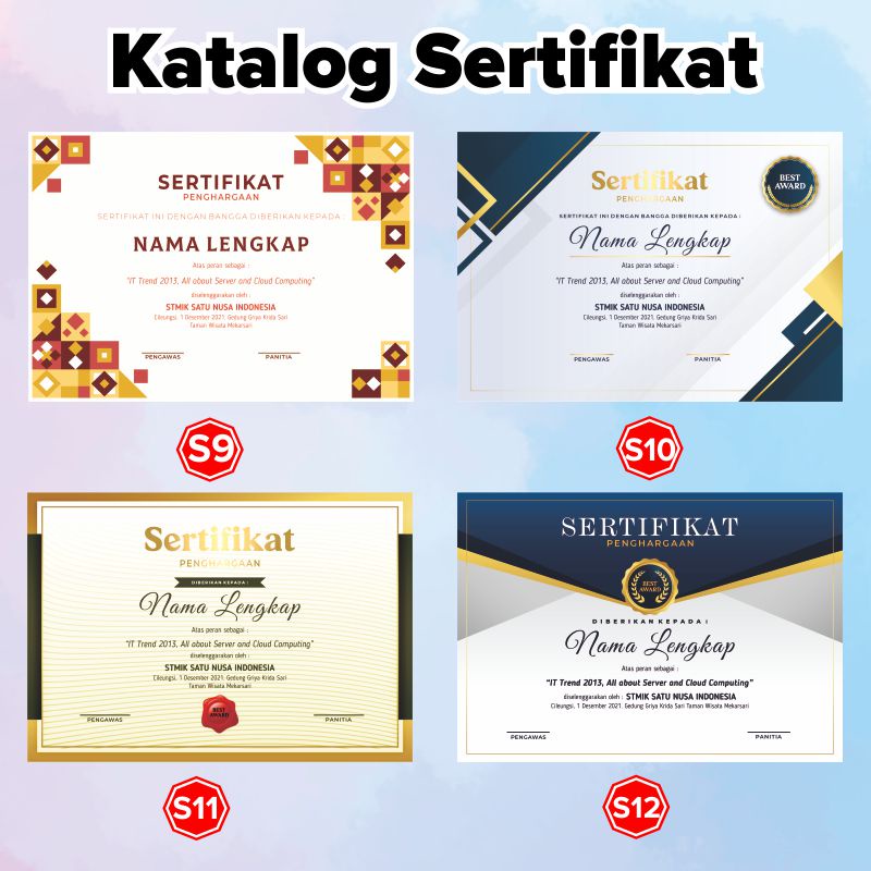 

Cetak Sertifikat Custom Desain