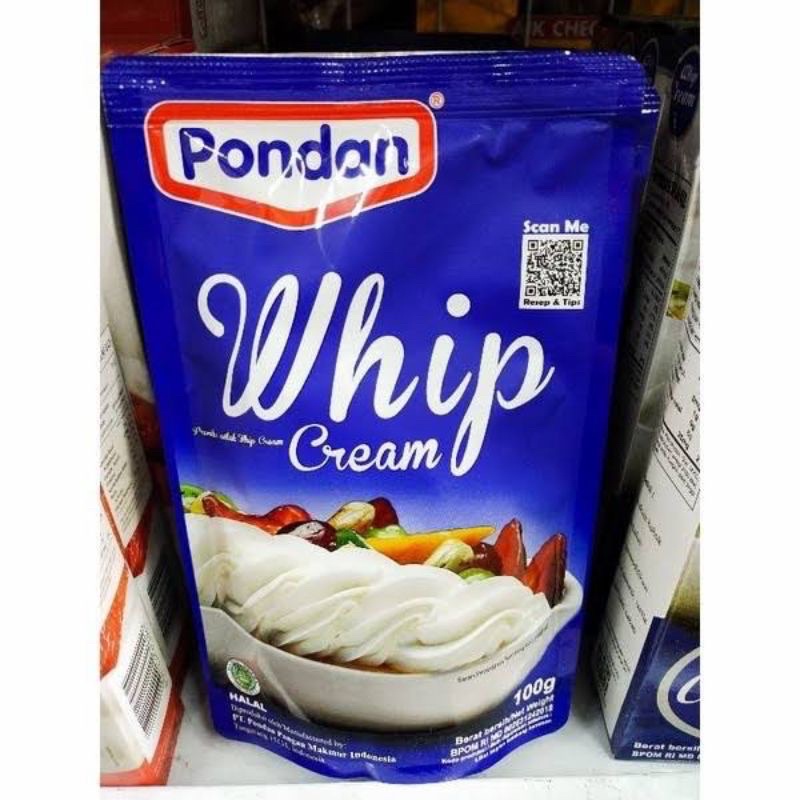 

Pondan Whip Cream 100g
