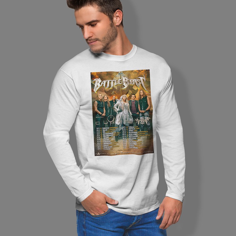 Kaos Tangan Panjang Cyborg Kuro-chan Manga Tshirt Casual Bahan Katun Unisex T-Shirt