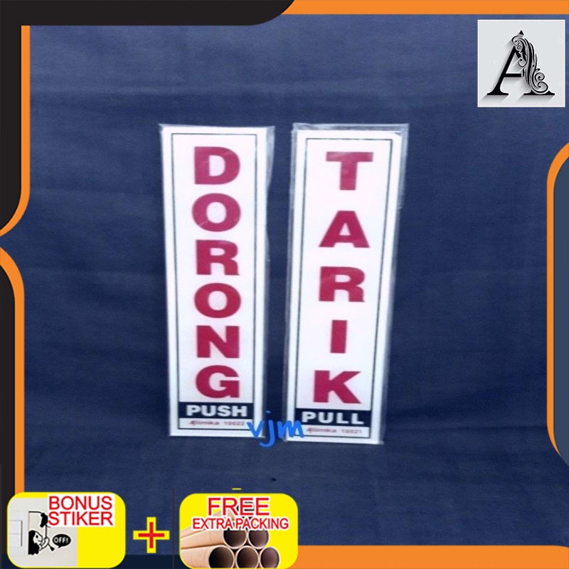 

Grosir sticker petunjuk tarik/dorong/sign label push/pull/sign board/acrylic