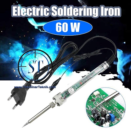 Solder Constant 60W Temperature Electric Transparan Iron Lead Free Adjustable Suhu Indikator Led 60 Watt 450c