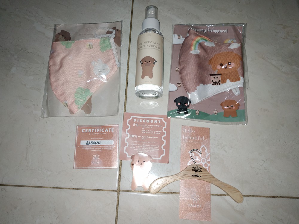 ✨ Hanger Kayu Gantungan Masker 12cm ✨