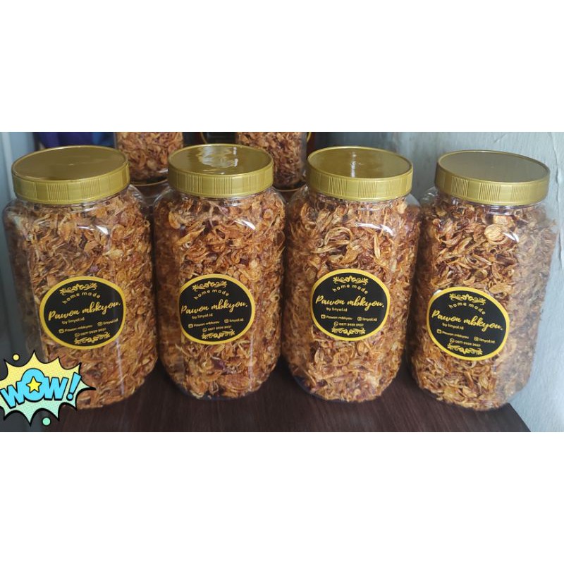 

BAWANG GORENG BREBES MURNI ORIGINAL TANPA TEPUNG ( PREMIUM )