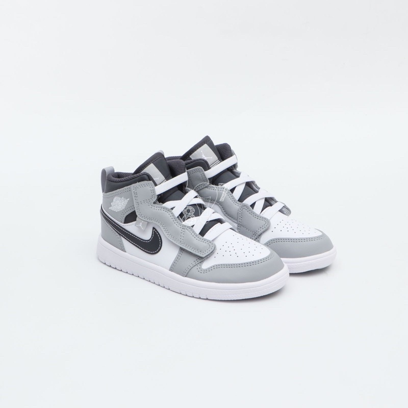 Air Jordan 1 Mid Light Smoke Grey Kids