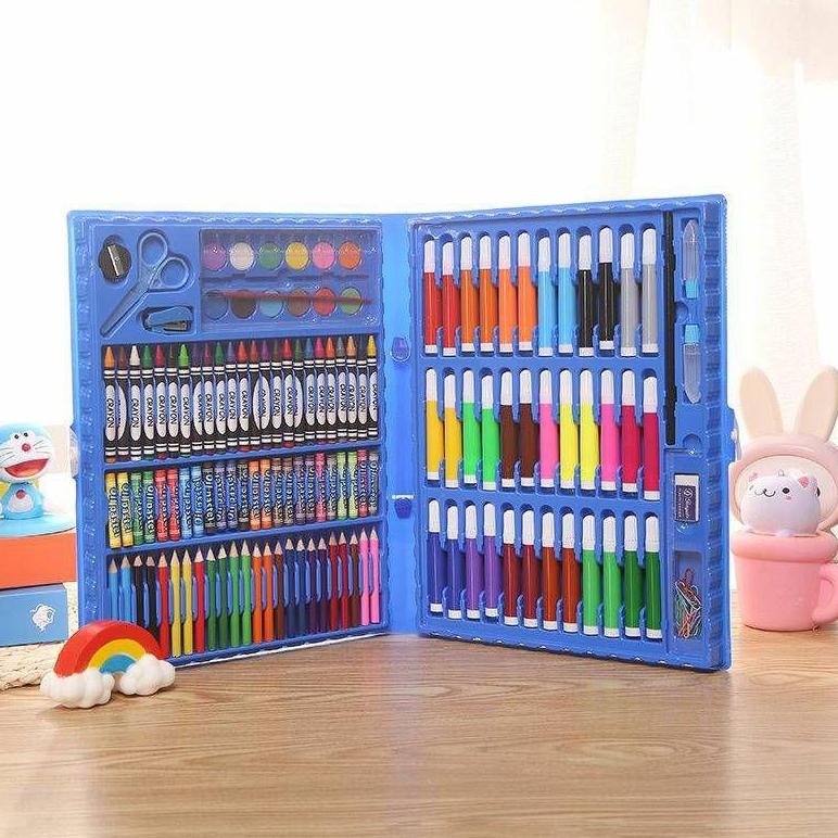 

₮ Special Oil Pastel Crayon 150 Macam Warna Set Koper 150 in 1 Cocok Untuk - CP4 ぅ