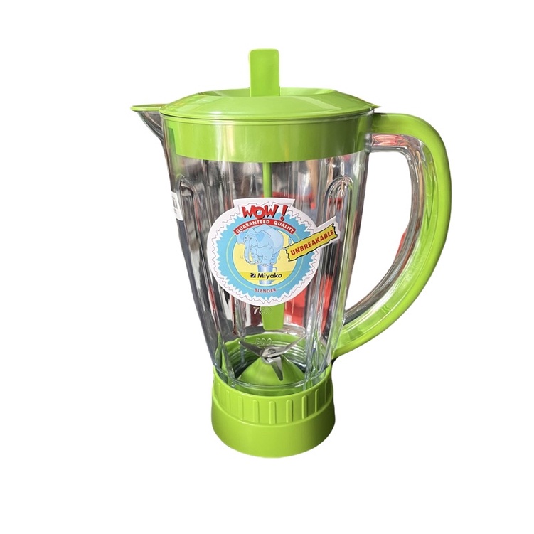 tabung blender miyako jumbo/ tabung set lengkap/ pengaduk tabung pisau karet/ plastik tebal 1,5L