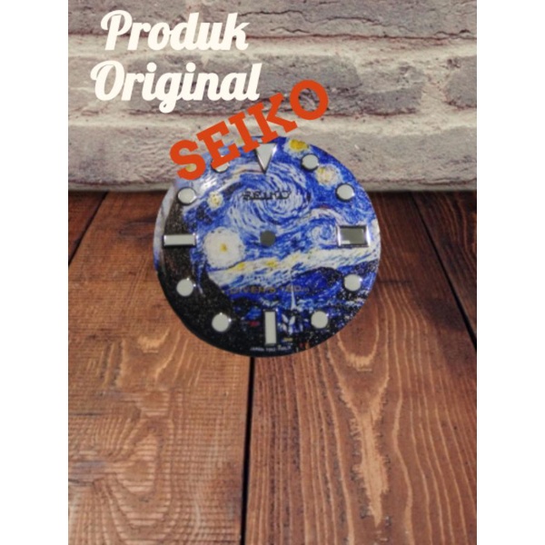 Plat Dial Seiko Van Gogh aftermarket aksesoris jam tangan Sperepart jam tangan