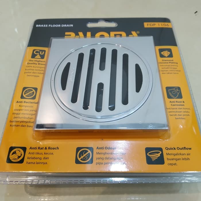Floor Drain Paloma FDP 1106 Lubang Saringan Air Lantai Mandi Anti Serangga Kecoa Tikus Anti Bau