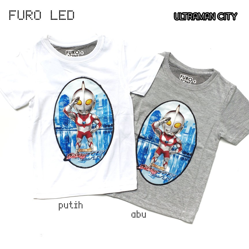 Kaos Anak Laki FURO LED BATMAN IRON MAN THOR ULTRAMAN