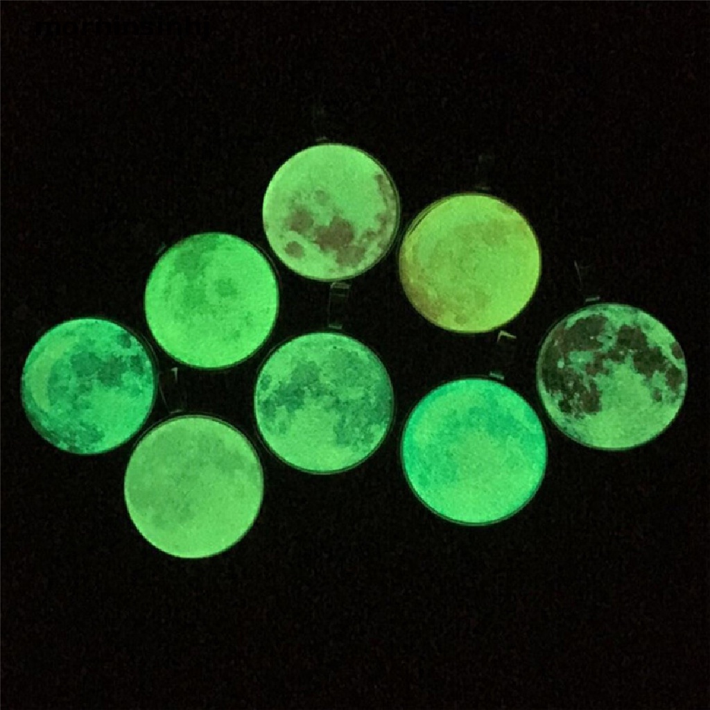 Mor Kalung Rantai Liontin Bulan Sabit Glow In The Dark Untuk Wanita