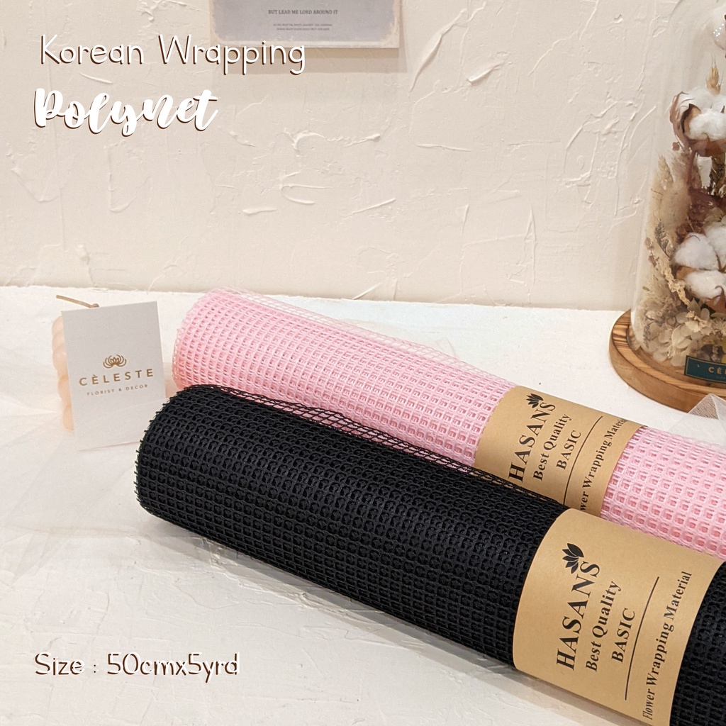 

Kertas Bunga Polynet | Polynet Flower Wrapping | Korean FLower Wrapping ( Roll )